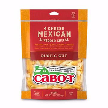 Picture of Cabot 4 Cheese Mexican Shred 12/8oz