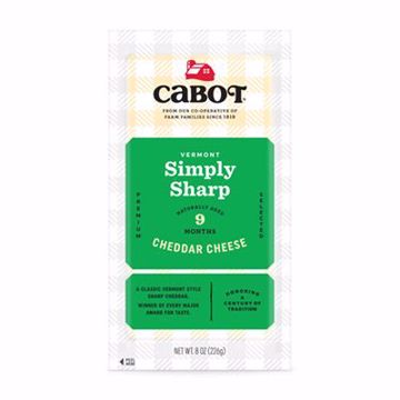 Picture of Cabot Simply Sharp Deli Cheddar Bar 12/8