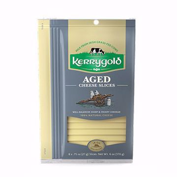 Picture of KERRYGOLD AGED CHEDDAR CHEESE SLICES 9/6OZ