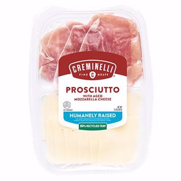 Picture of CREMINELLI PROSCIUTTO MOZZ SNACK TRAY 12/2OZ