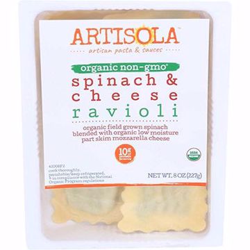 Picture of Artisola OG Spinach Cheese Rav. 6/8 oz