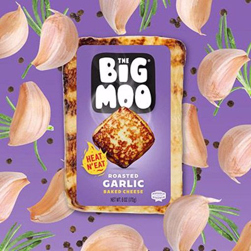 Picture of BIG MOO ROASTED GARLIC BAKED CHEESE 6/6 OZ