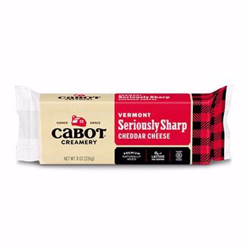 Picture of Cabot Cheddar Seriously Sharp Bars Dairy 12/8oz