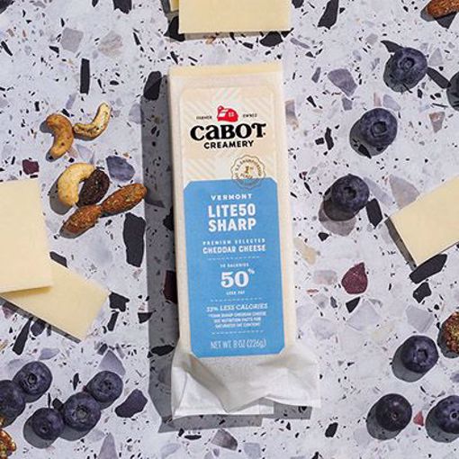 Picture of Cabot Cheddar 50% Light Bars Deli 12/8oz