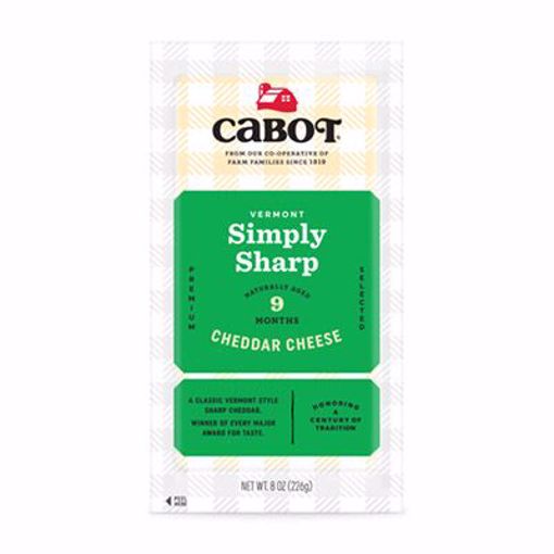 Picture of Cabot Cheddar Simply Sharp Bars Deli 12/8oz