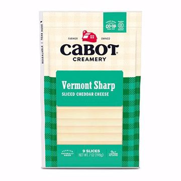 Picture of Cabot Cheddar Sharp White Slices 12/8 oz
