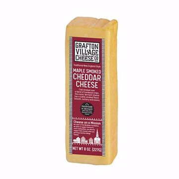 Picture of Grafton Village Cheddar Maple Smoked Cryovac Bar 12/8 oz