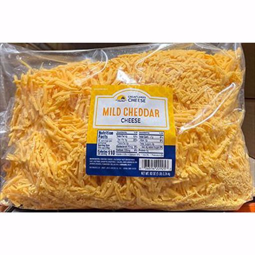 Picture of Great Lakes Cheddar Shredded Mild Colored 4/5 lb