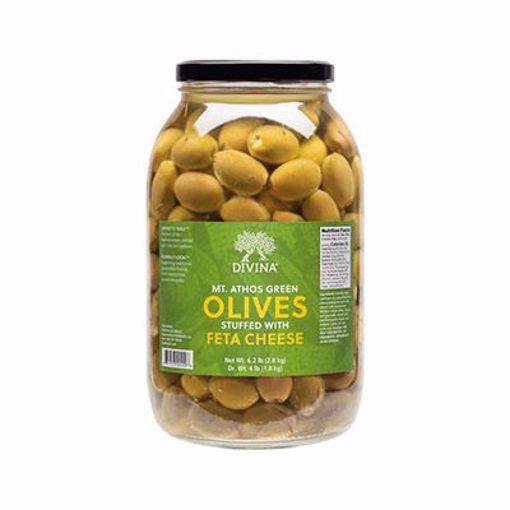 Picture of MT Athos Olives Green with Feta Oil 2/4 lb