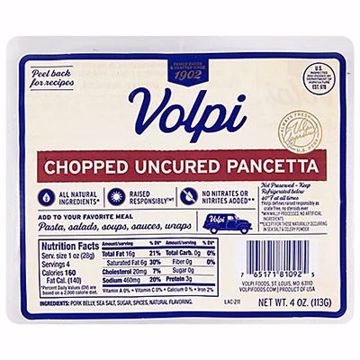 Picture of Volpini Pancetta Chopped 8/4 oz