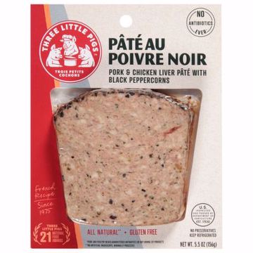 Picture of Three Little Pigs Black Peppercorn Slices 8/5.5 oz